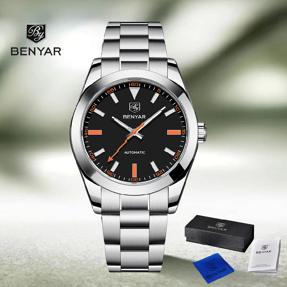 Mens Mechanical Watch - Jam Tangan Pria BENYAR DESIGN Baru