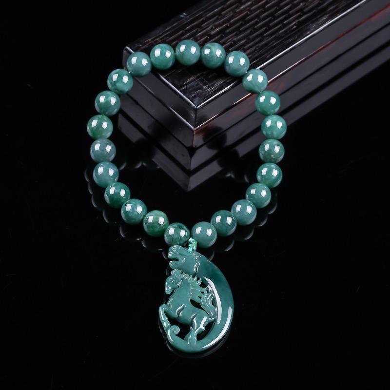 Jewelry & Watches Vitopoulos - Gelang Rajutan Tangan Manik-manik Kuda Zodiak