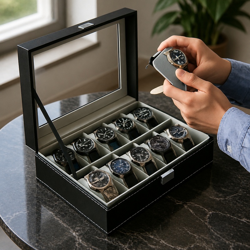 Jewelry Box That Holds Watches - Kotak Penyimpanan Perhiasan dan Jam Tangan