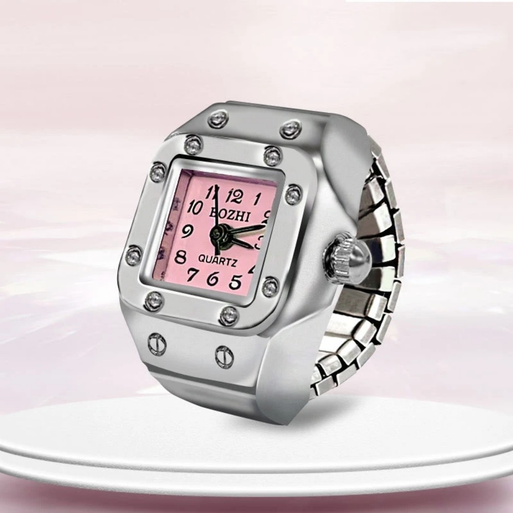 Jewelry Watches Men - Jam Tangan Cincin Dial Persegi Kreatif