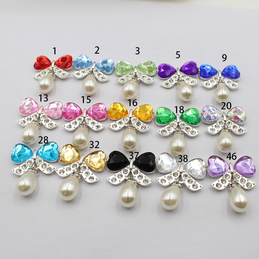 Diamond Stud Earrings - Penjualan langsung 5 buah/set hiasan pita