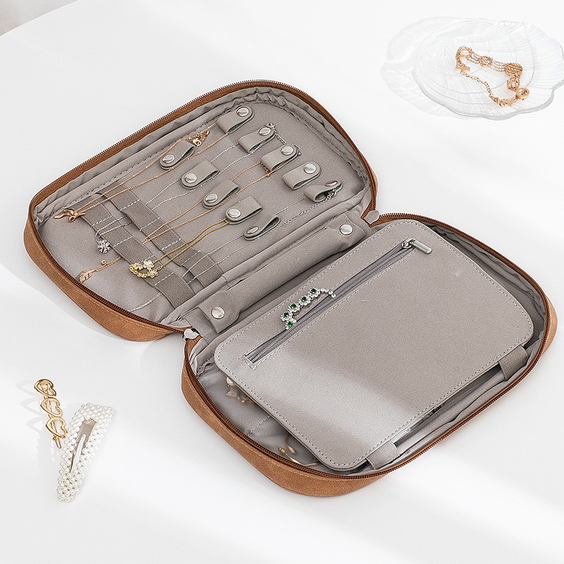 Jewelry Essentials Watches - Perjalanan tas penyimpanan Organizer kalung kotak