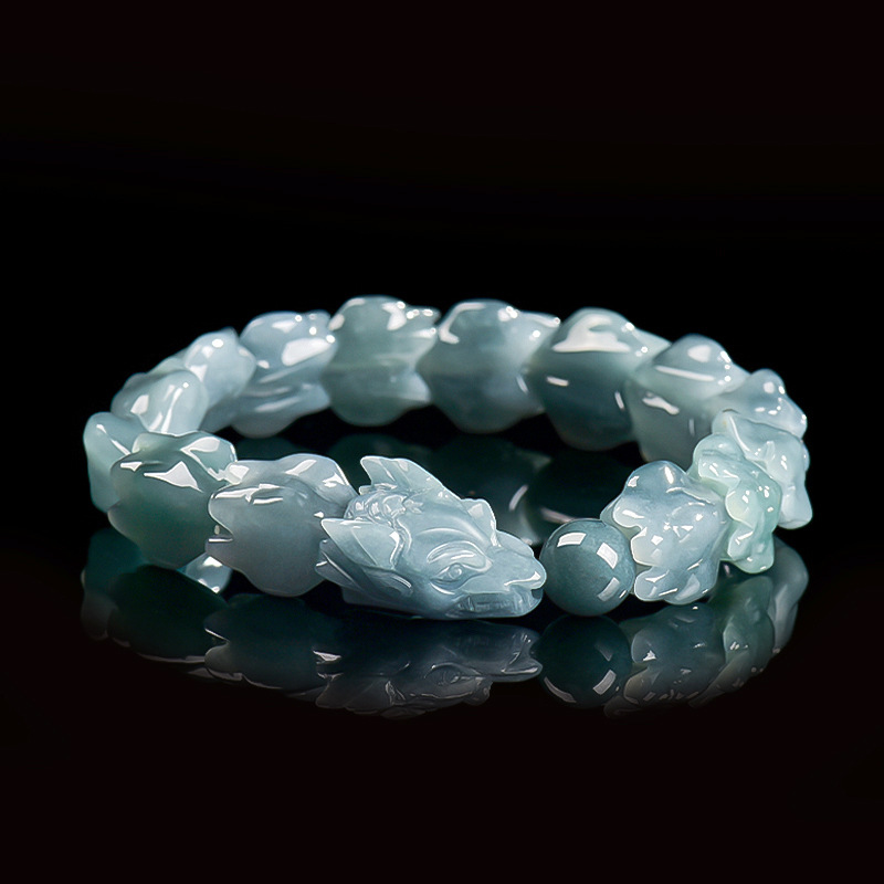 Jewelry & Watches Vitopoulos - Gelang Naga Giok Burma Biru, Batu