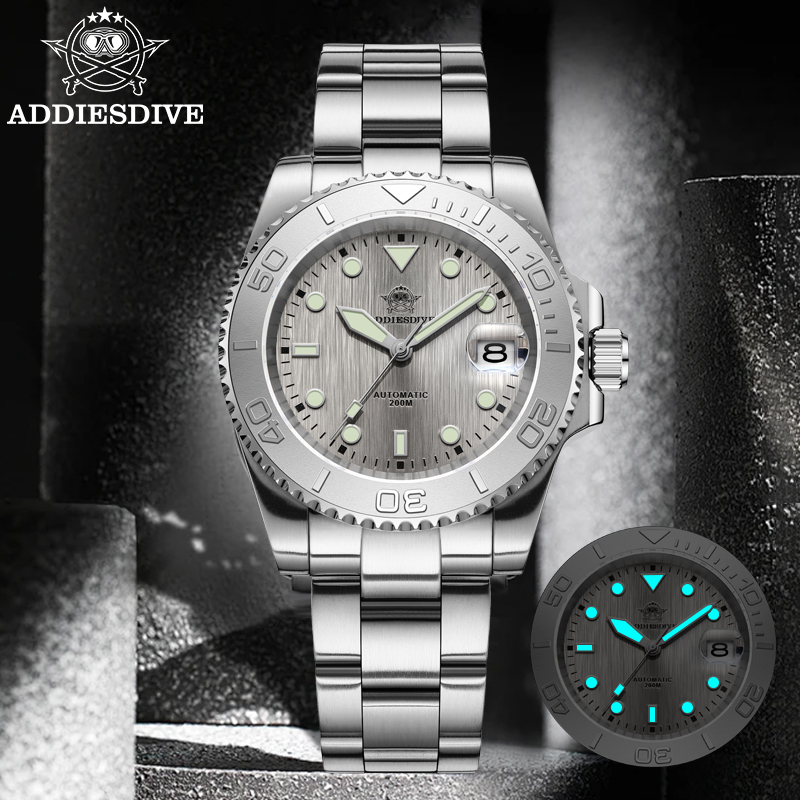 Mens Mechanical Watch - Jam Tangan Pria ADDIESDIVE AD2087 Tahan