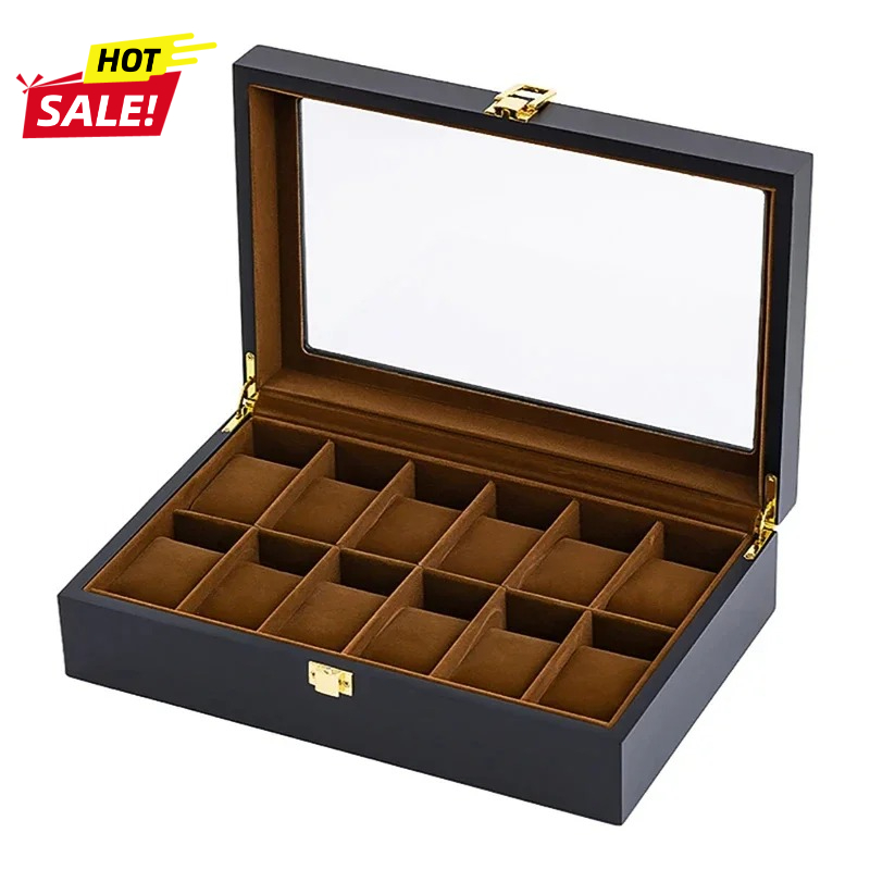 Jewelry Box That Holds Watches - Kotak Jam Tangan Kayu Mewah Buatan