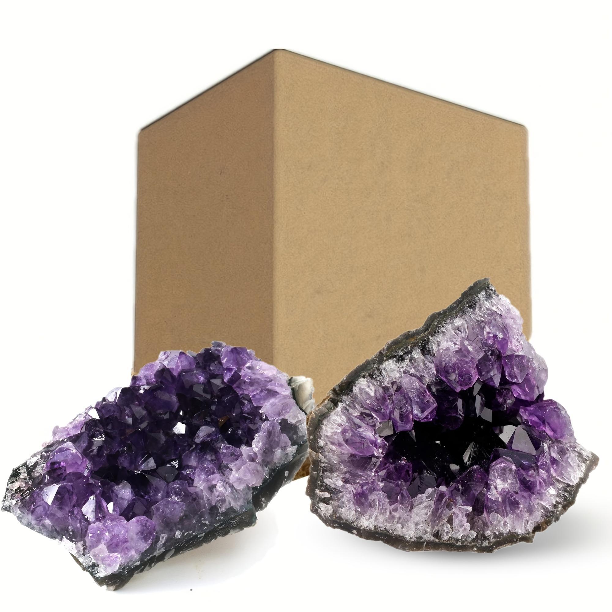 2 Buah Batu Amethyst Alami 60- - Gemstone Bracelet Healing ulasan dan harga