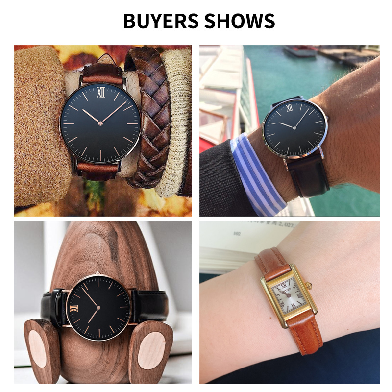 Tali jam Kulit Asli berkualita - Daniel Wellington Watches & Jewelry Online Store ulasan dan harga