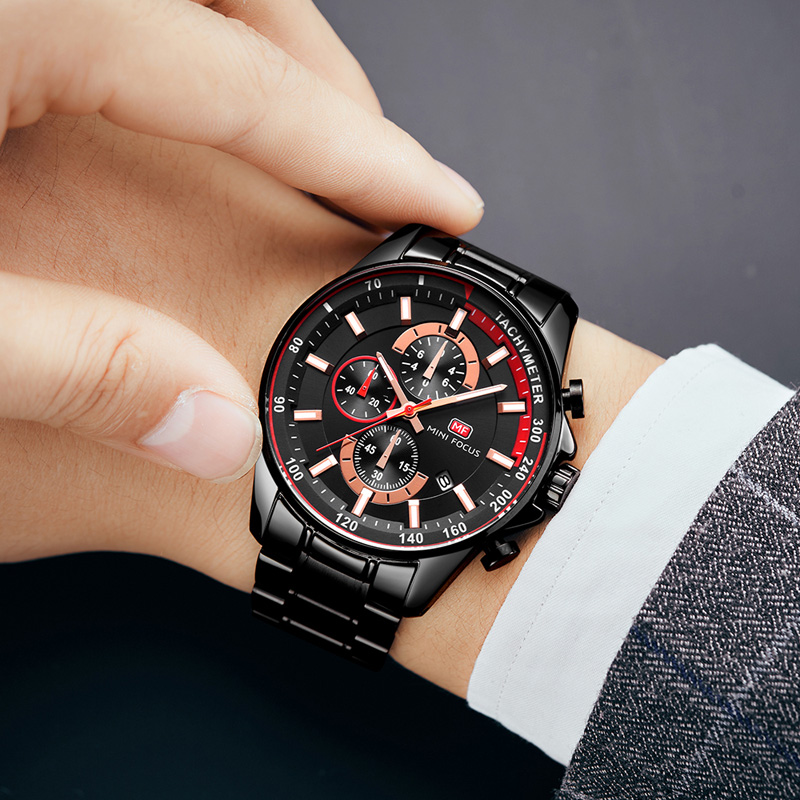 Mini Fokus Pria Stainless Stee - Jewelry Watches Men ulasan dan harga