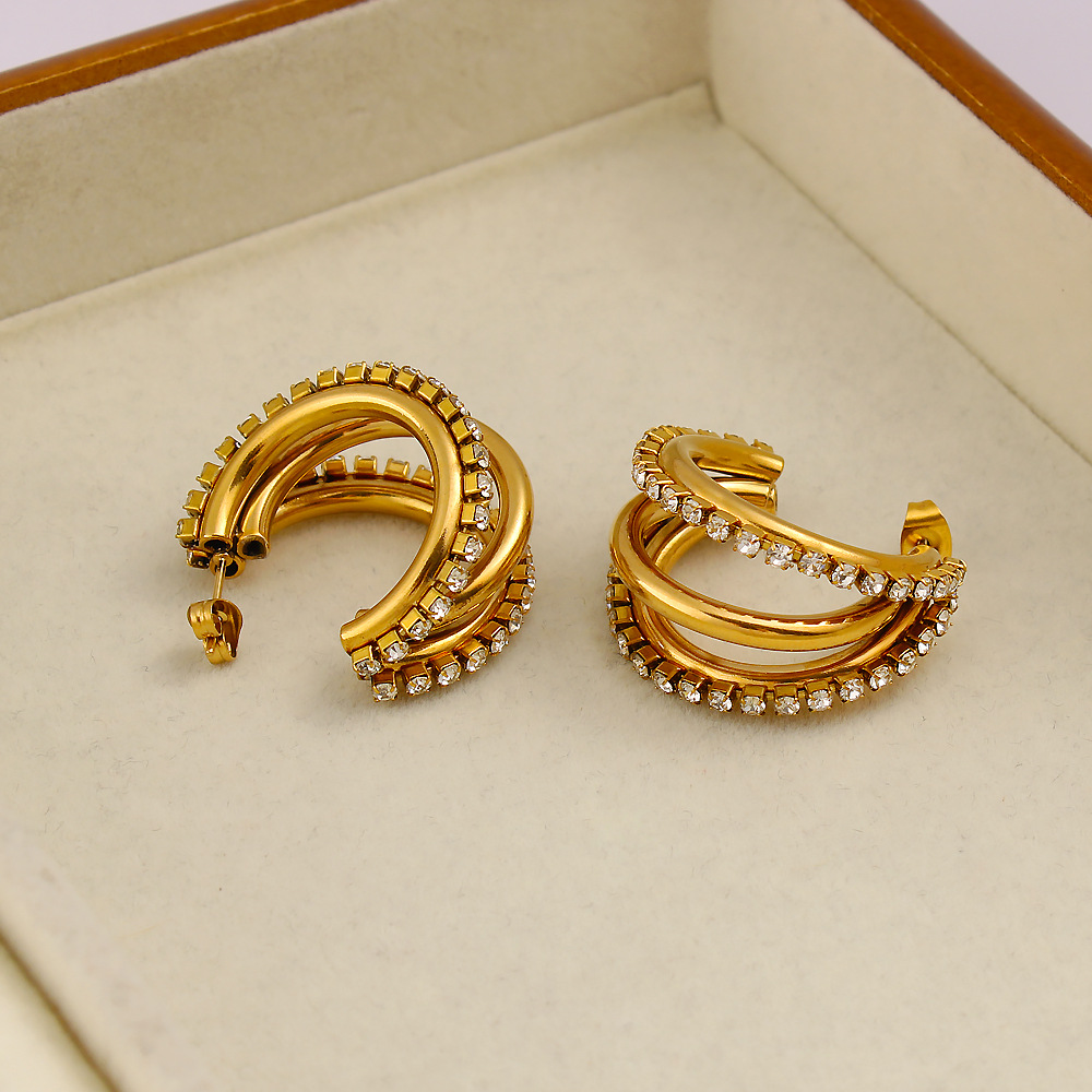Aksesoris DIY Anting Tusuk Ber - Diamond Stud Earrings ulasan dan harga