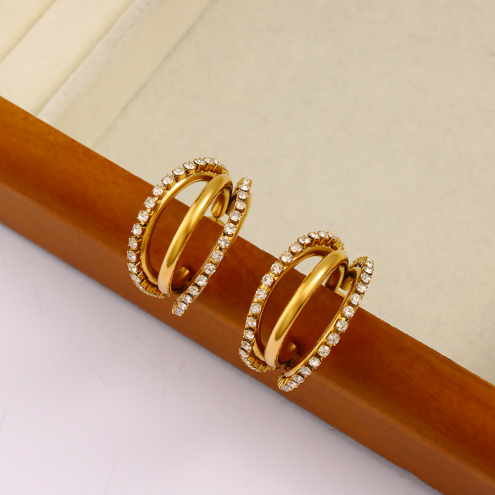 Aksesoris DIY Anting Tusuk Ber - Diamond Stud Earrings ulasan dan harga