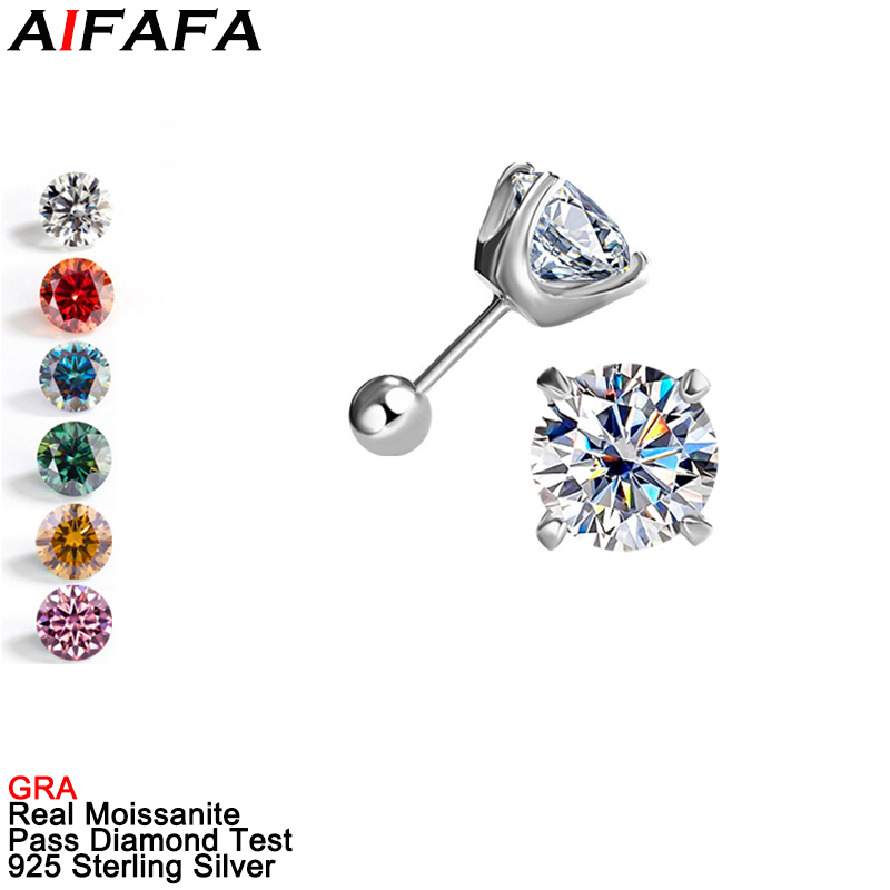 Anting-anting kancing Moissani - Diamond Stud Earrings ulasan dan harga