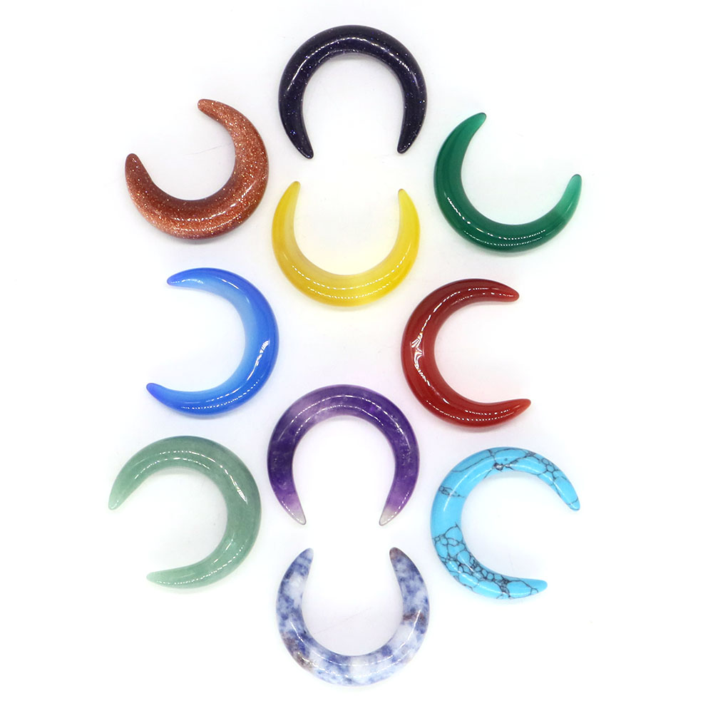 30Mm Bentuk Bulan Sabit Krista - Gemstone Bracelet Healing ulasan dan harga