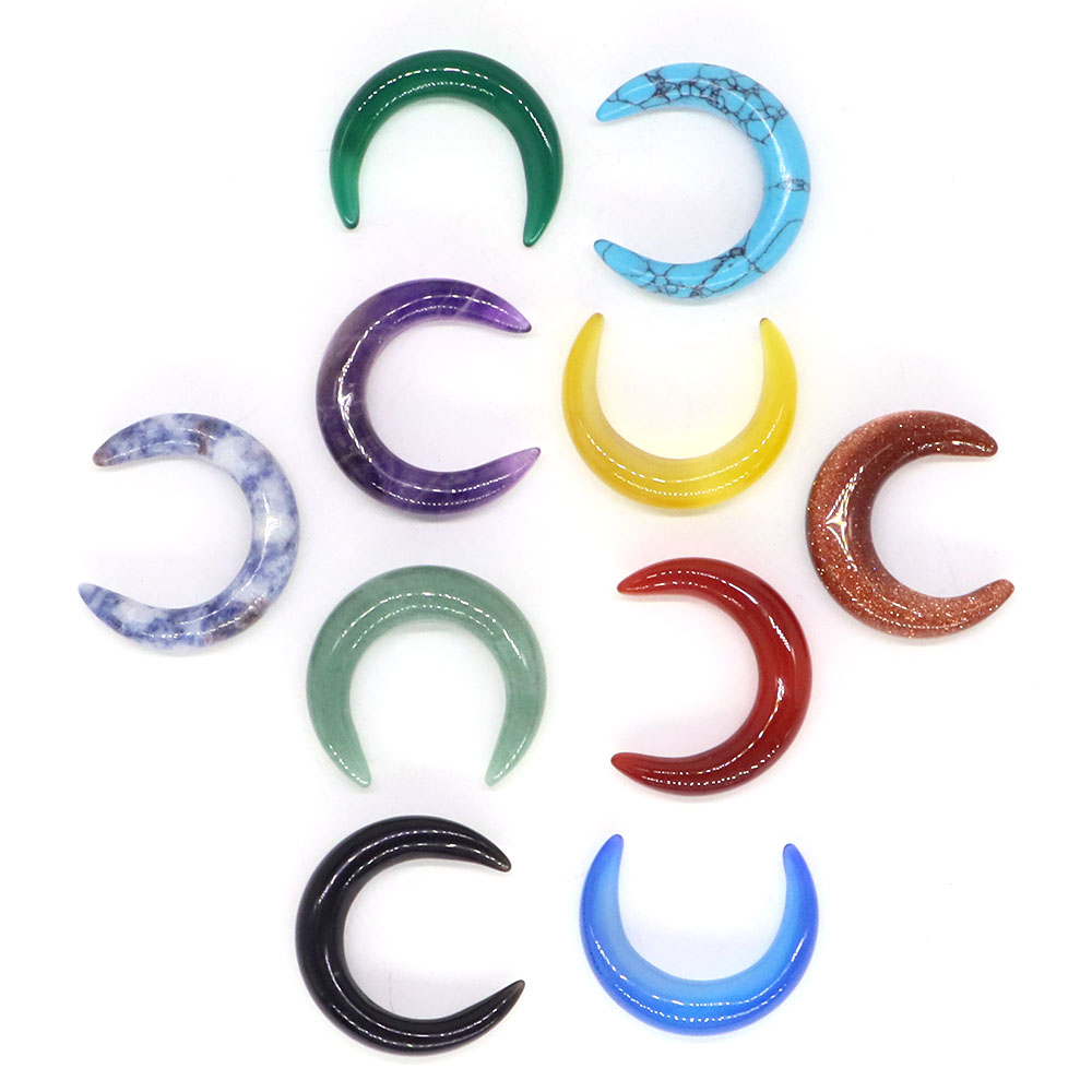 30Mm Bentuk Bulan Sabit Krista - Gemstone Bracelet Healing ulasan dan harga