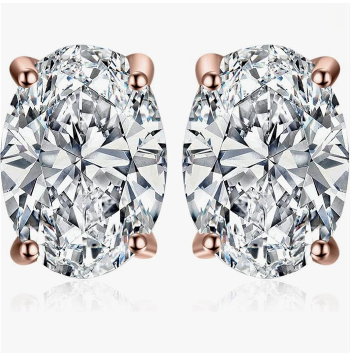 Emas 14K Fisik Emas Asli Labor - Diamond Stud Earrings ulasan dan harga