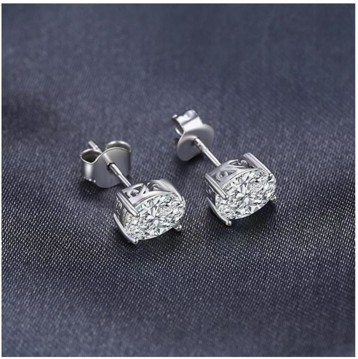 Emas 14K Fisik Emas Asli Labor - Diamond Stud Earrings ulasan dan harga