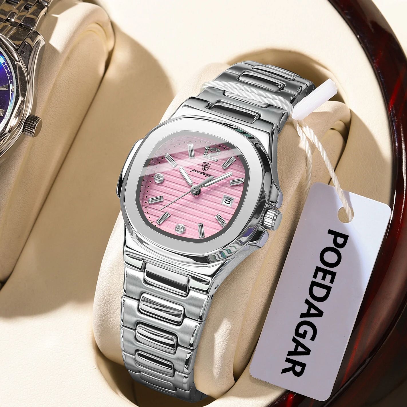 Jam Tangan Wanita POEDAGAR Squ - High Jewelry Watches ulasan dan harga