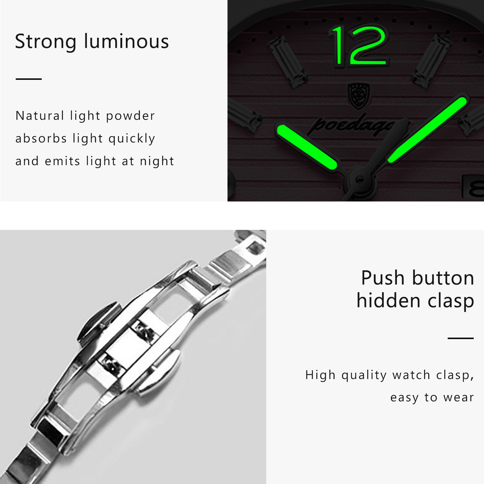 Jam Tangan Wanita POEDAGAR Squ - High Jewelry Watches ulasan dan harga
