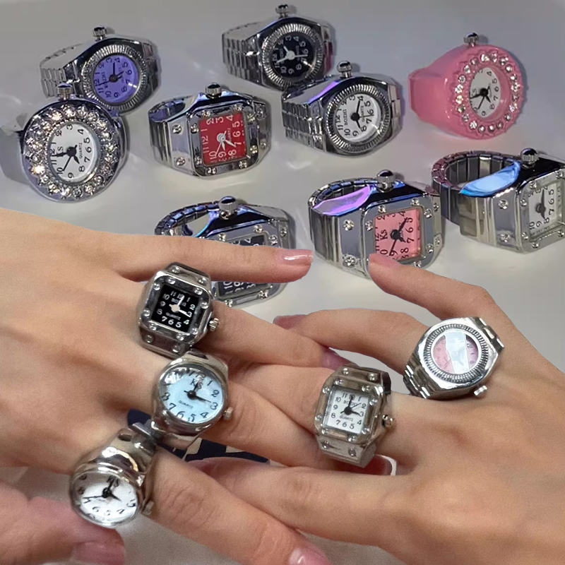 Jam Tangan Cincin Mini Punk Vi - Vintage Jewelry Watches Women ulasan dan harga