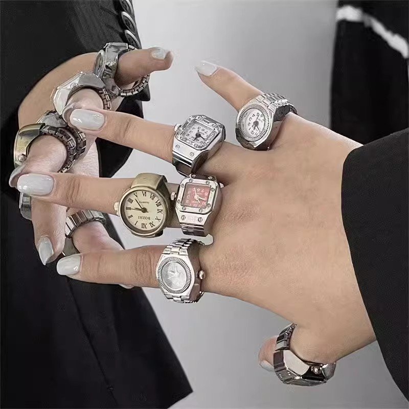 Jam Tangan Cincin Mini Punk Vi - Vintage Jewelry Watches Women ulasan dan harga