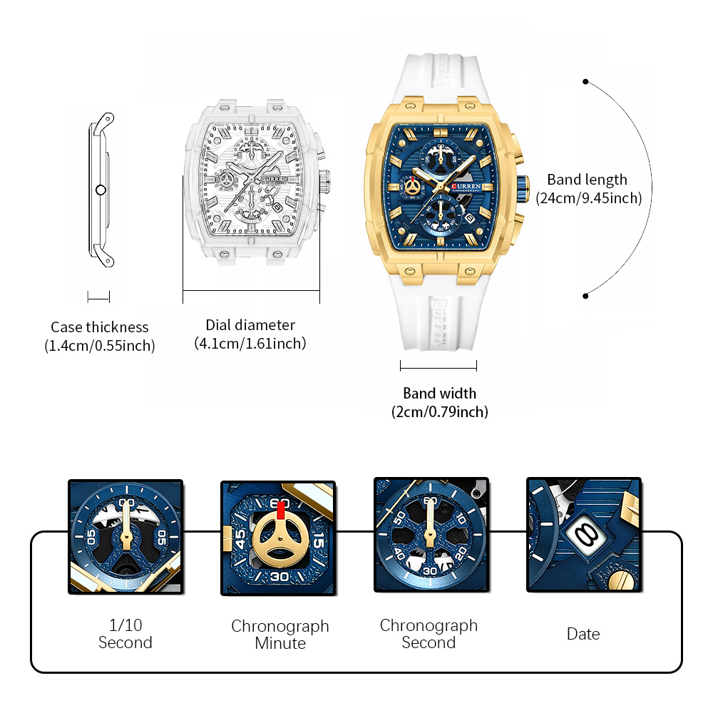 Jam Tangan Mewah Vintage CURRE - Jewelry Watch ulasan dan harga