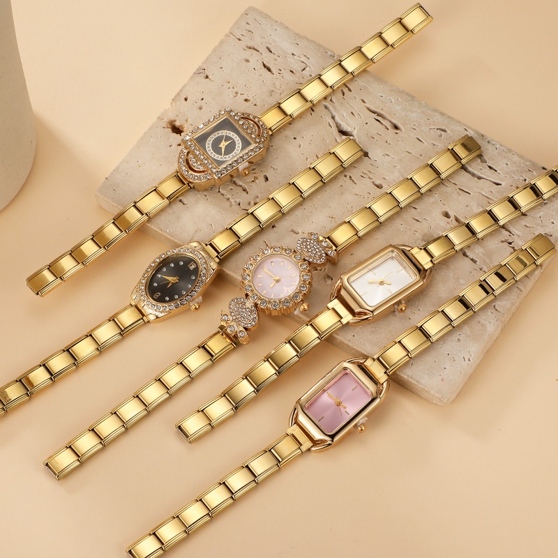 Jam Tangan Modis Konektor Baja - Jewelry Making Watches ulasan dan harga
