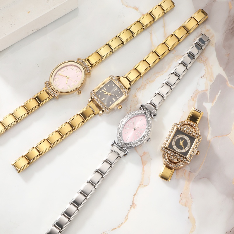Jam Tangan Modis Konektor Baja - Jewelry Making Watches ulasan dan harga