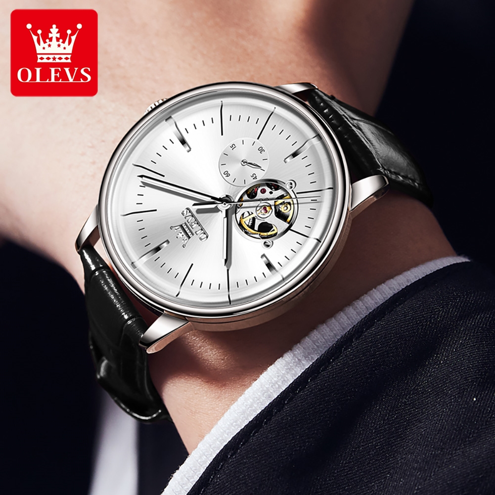 OLEVS 6708 Jam Tangan Pria Fas - Mens Mechanical Watch ulasan dan harga