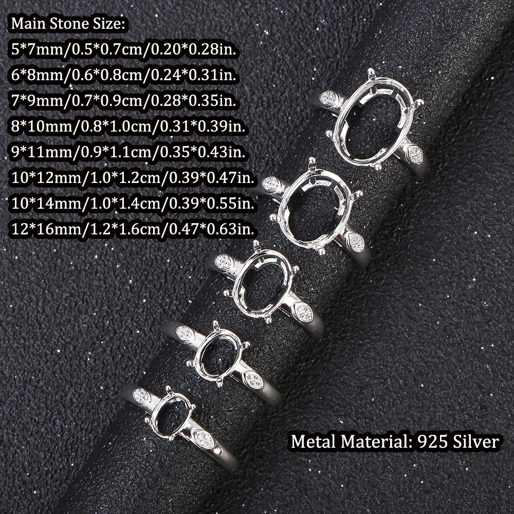 Cincin 5x7-12x16mm Bahan Perak - Sterling Silver Ring ulasan dan harga