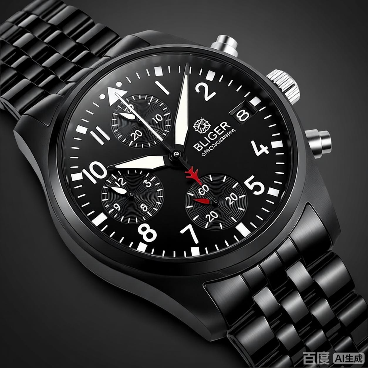BLIGER Jam Tangan Chronograph  - Mens Mechanical Watch ulasan dan harga