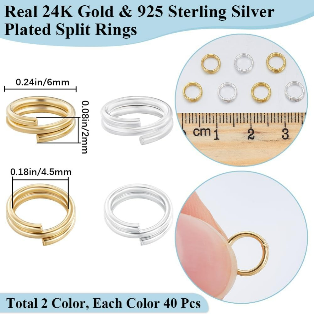 1 Kotak 80 Buah Cincin Lompat  - Sterling Silver Ring ulasan dan harga