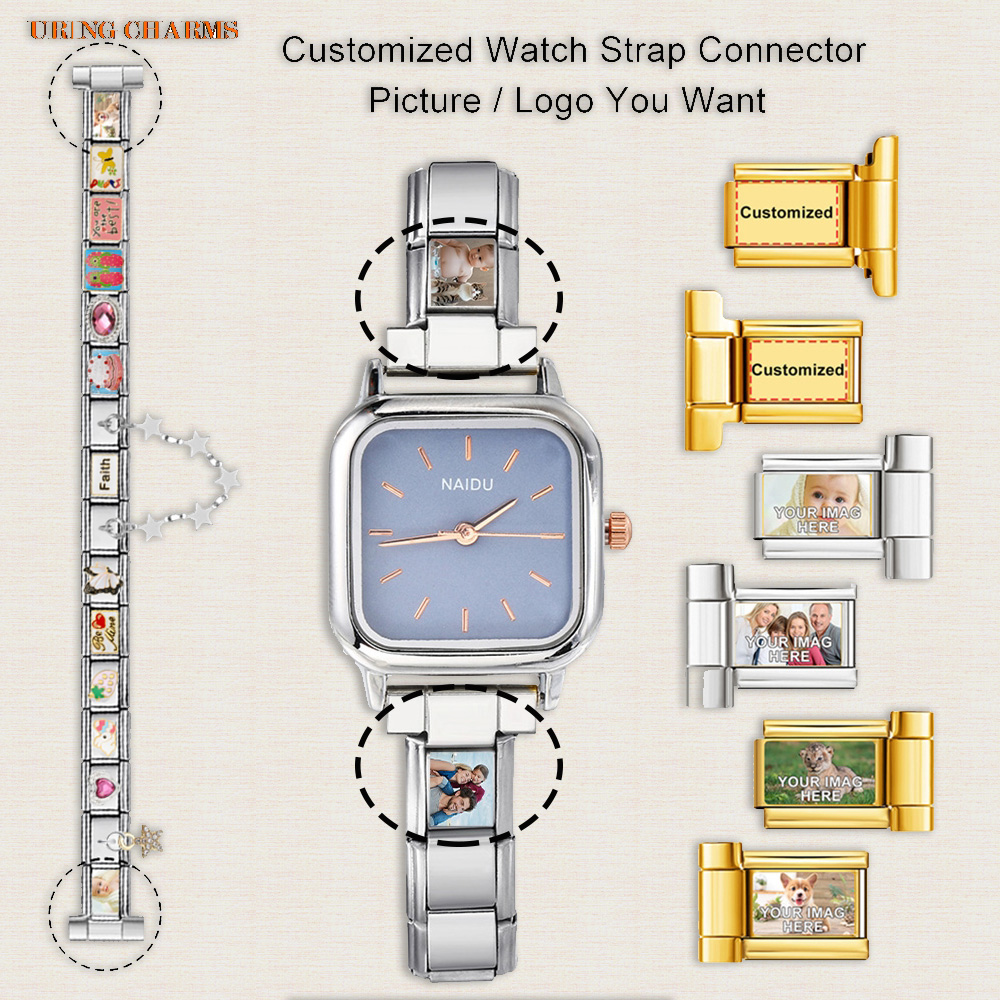 1 Pasang Logo Gambar Konektor  - Jewelry Watches Men ulasan dan harga