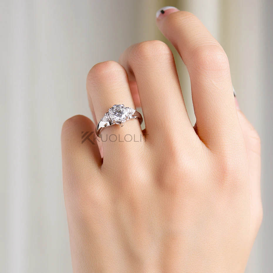 Cincin Moissanite Lion Solitai - Sterling Silver Ring ulasan dan harga