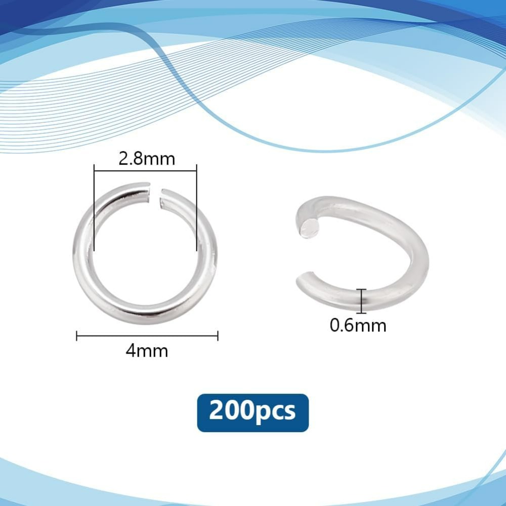 200 Buah Cincin Lompat Terbuka - Sterling Silver Ring ulasan dan harga