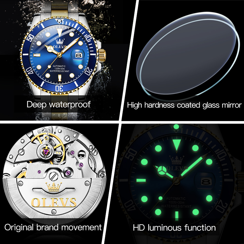 OLEVS 6650 jam tangan klasik p - High Jewelry Watches ulasan dan harga