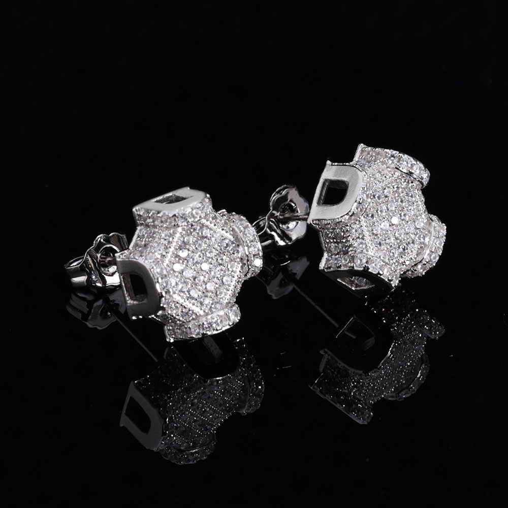 ESKEEM perhiasan halus 12mm es - Diamond Stud Earrings ulasan dan harga