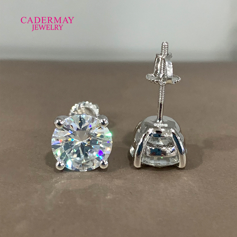 Kualitas Tinggi 4 Garpu Sekrup - Diamond Stud Earrings ulasan dan harga