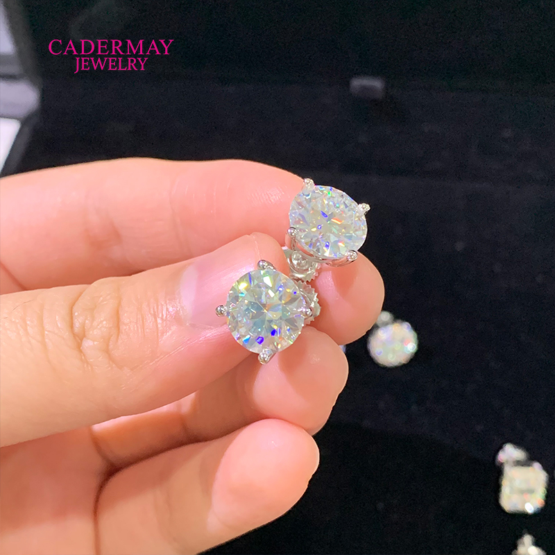 Kualitas Tinggi 4 Garpu Sekrup - Diamond Stud Earrings ulasan dan harga